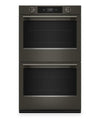 KitchenAid 30\" Smart Electric Double Wall Oven with Intelligent Cooking Camera- Black Ore - KOED930SBE