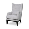 Haden 30\" Faux Suede Fabric Accent Chair with Wood Base and Nailhead Trim - Walks Dove Grey