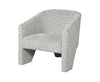 Adria 31\" Ink Multicolour Chenille Fabric Accent Chair