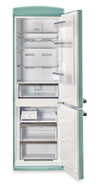 Classic Retro by Unique 24\" 12 Cu. Ft. Bottom-Freezer Refrigerator - Ocean Mist Turquoise - UGP-340L T AC