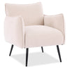Arlo 29.5\" Linen-Look Fabric Accent Chair – Taupe