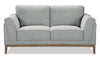 Valley 67.7\" Fabric Loveseat with Rubberwood Base and Legs - Grey
