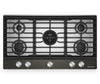 KitchenAid Gas-on-Metal Cooktop with Integrated Wok Grate – Black Ore - KCGK736SBE
