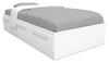 Riley Twin Mates Bed – White