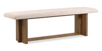 Scott Living Henri Dining Bench with Polyester Fabric, Wood, 68