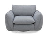 Monaco Swivel Chair - Grey
