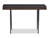 Juno 48\" Modern Sofa Table with Sintered Stone Top - Black
