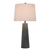 Sadie 31.5\" Textured Table Lamp with White Shade – Denim Wash