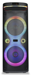 Proscan 2 x 10\" Light Up Bluetooth Speaker with FM Radio