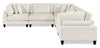 Lounge 5-Piece Chenille Modular Sectional – Beige