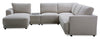 Voyage Modular 6-Piece Left-Facing Fabric Sectional with Console and Removable Back Cushions – Beige