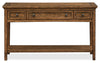 Hanson 50” Traditional Pine Sofa Table with Storage - Toasted Nutmeg