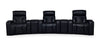 Zen 5-Piece Leather-Look Fabric Home Theatre Power Reclining Sectional with Massage - Black