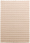 Faux Fur Bubble Taupe Area Rug with Memory Foam Backing - 5' x 7'