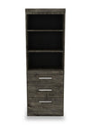 Camden 3-Piece Entertainment Centre with Storage and Cable Management for TVs up to 55\" - Alabaster Oak