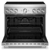 KitchenAid 36\" 5.1 Cu. Ft. Freestanding Induction Range with No Preheat Air Fry – Stainless Steel - KFIS936SSS