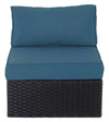 Barbados Armless Patio Chair – Blue
