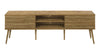 Gemma 72\" Rustic TV Stand with Storage and Cable Management for TV's up to 80\"- Brown