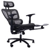 Sealy® Diego 26.3” Adjustable Office Chair with Mesh Padding & Footrest - Black