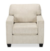 Made in Canada Lennox 35\" Chenille Fabric Chair with Reversible Cushions and Track Arms - Taupe