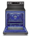 LG 6.3 Cu. Ft. Smart Electric Range with Air Fry - Black Stainless Steel - LREN6323ZE
