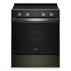Whirlpool 30\" 5.3” Cu. Ft. Electric Range with Air Cooking – Black on Stainless - YWSES5030SV