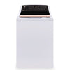 GE 5.3 Cu. Ft. Top Load Washer and 7.4 Cu. Ft. Electric Dryer - White and Rose Gold