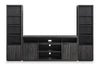 Brenner 104\" 3 Piece Entertainment Center with Storage for TVs Up To 60\" – Charcoal