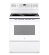 GE 5 Cu. Ft. Freestanding Electric Convection Range with No-Preheat Air Fry - White - JCB840DVWW