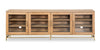 Cresset 84” Modern Solid Wood TV Stand with Storage and Cable Management for TVs up to 90\" - Belgian