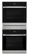 Whirlpool 24\" 5.8 Cu. Ft. Electric Double Wall Oven with True Convection - Fingerprint Resistant Sta…