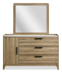 Sable Bedroom 3-Drawer Dresser with Storage Cabinet, 59