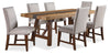 Boden 7-Piece Dining Set with Upholstered Dining Chair with Nailhead Trim
