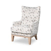 Haden 30\" Chenille Fabric Accent Chair with Wood Base and Nailhead Trim - Angelou Linen Multicolour