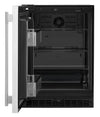 KitchenAid 24\" Panel-Ready Undercounter Refrigerator – Black and Stainless Steel - KURL124SSB