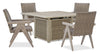 Muskoka 5-Piece Patio Fire Set