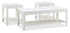 Aspen 47.3\" Traditional 3-Pack Coffee + 2 End Tables - White