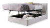 Nico Fabric Storage Queen Bed – Grey