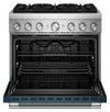 KitchenAid 5.1 Cu. Ft. Dual Fuel Range with No Preheat Air Fry – Agave - KFDS936SAG