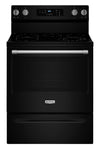 Maytag 30\" 5.3 Cu. Ft. Electric Range with No Preheat Air Fry - Black - YMFES6030RB