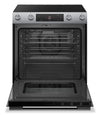 Bosch 30\" 5.8 Cu. Ft. 100 Series Electric Range with Rapid Preheat and Air Fry - Stainless Steel - HEF1050MC