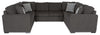 Legend 3-Piece Chenille Sleeper Sectional Sofa - Pewter