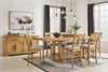 Archer 7pc Counter-Height Dining Package with 72-108\" Extension Table & 6 Chairs - Light Brown