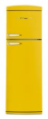 Unique Classic Retro 24\" 11 Cu Ft. Top Freezer Refrigerator - Canary Yellow - UNQ-310L Y TM