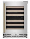 Kitchenaid® 24\" Undercounter Wine Cellar with Full-Extension Wood-Front Racks - KUWR524SPS