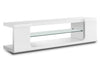 Pierce 60\" Modern TV Stand with Storage and Cable Management for TVs up to 65\"- White