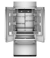 KitchenAid 36\" 20.8 Cu. Ft. French Door Bottom Mount Refrigerator - Stainless Steel - KBFN536SPS