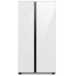 Samsung 36\" 22.6 Cu. Ft. Side-by-Side with Beverage Centre Refrigerator - White Glass - RS23CB760012…