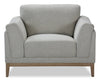 Valley 44\" Fabric Chair with Rubberwood Base and Legs - Sand
