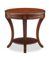 Kerwin 22\" Traditional Round End Table with Shelf - Cherry
